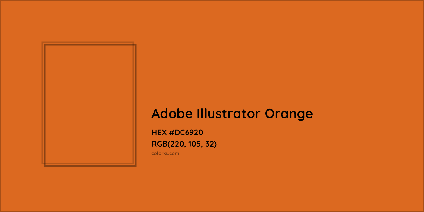 HEX #DC6920 Adobe Illustrator Orange Other Brand - Color Code