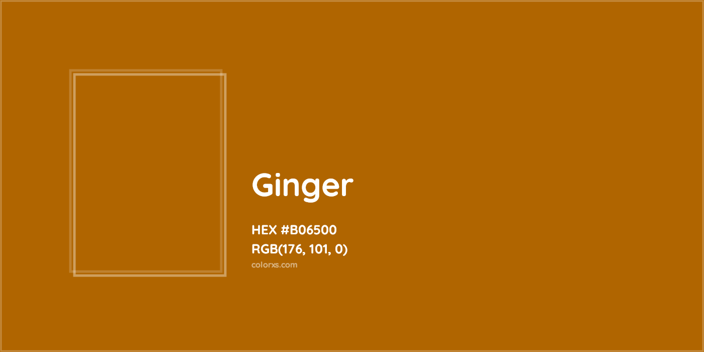 HEX #B06500 Ginger Color - Color Code