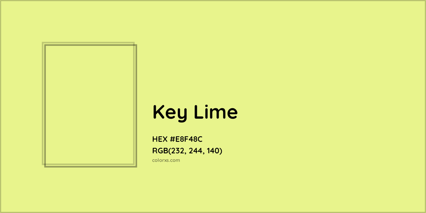 HEX #E8F48C Key Lime Color Crayola Crayons - Color Code