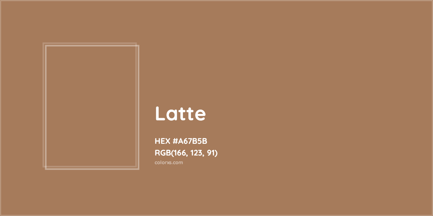 HEX #A67B5B Latte Color - Color Code
