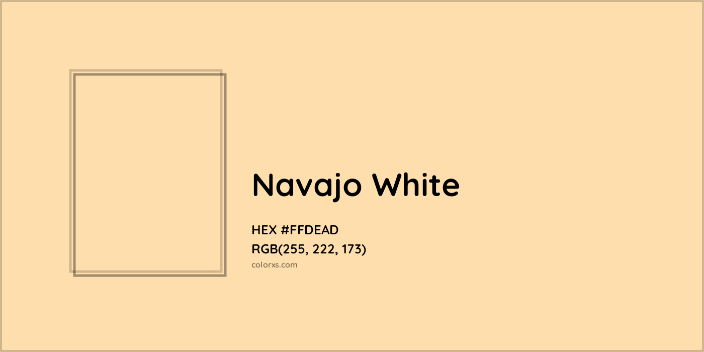 HEX #FFDEAD Navajo White Color - Color Code