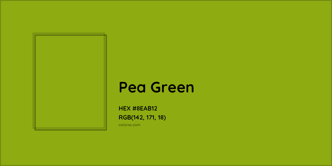 HEX #8EAB12 Pea Green Color - Color Code