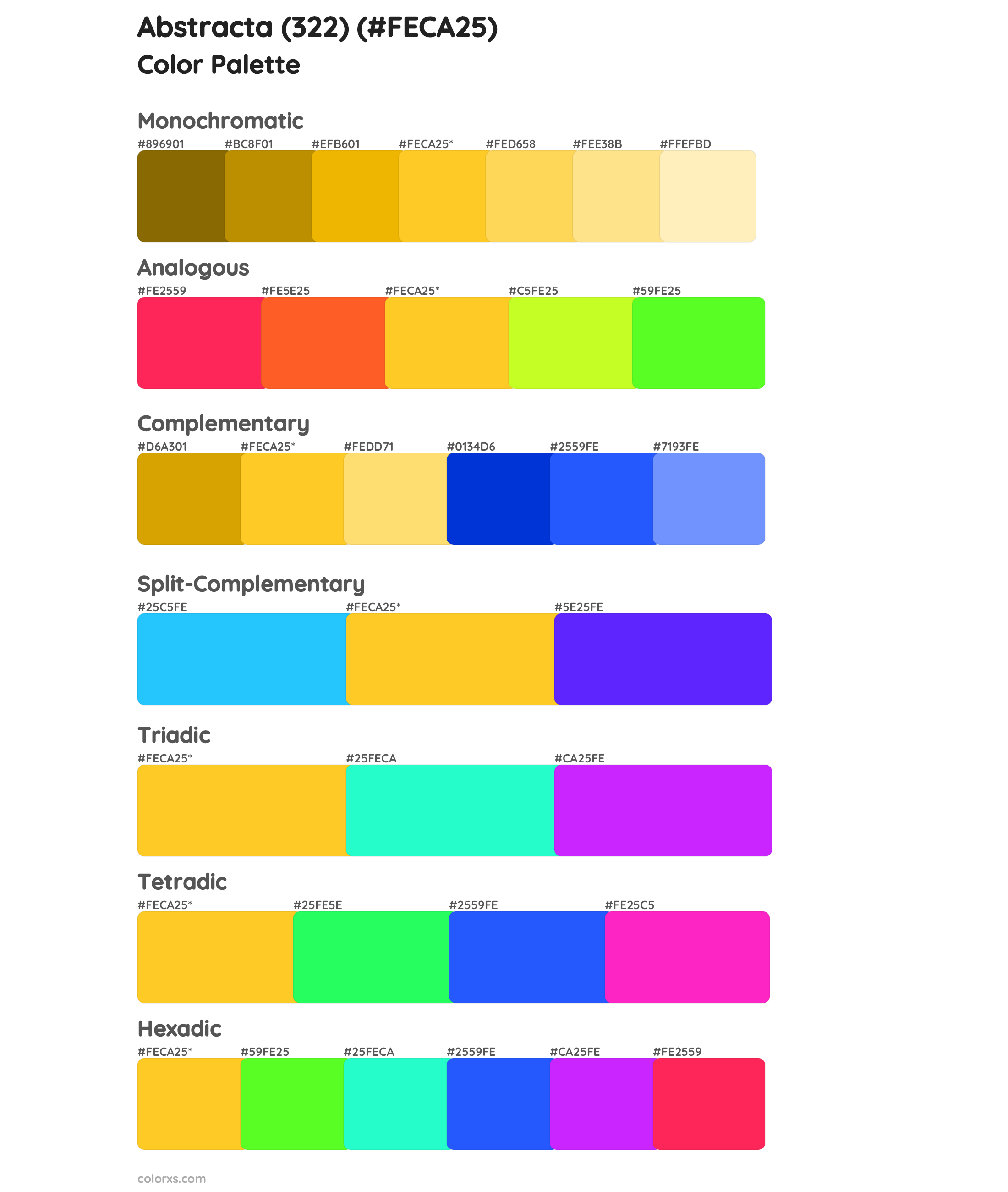 Abstracta (322) Color Scheme Palettes