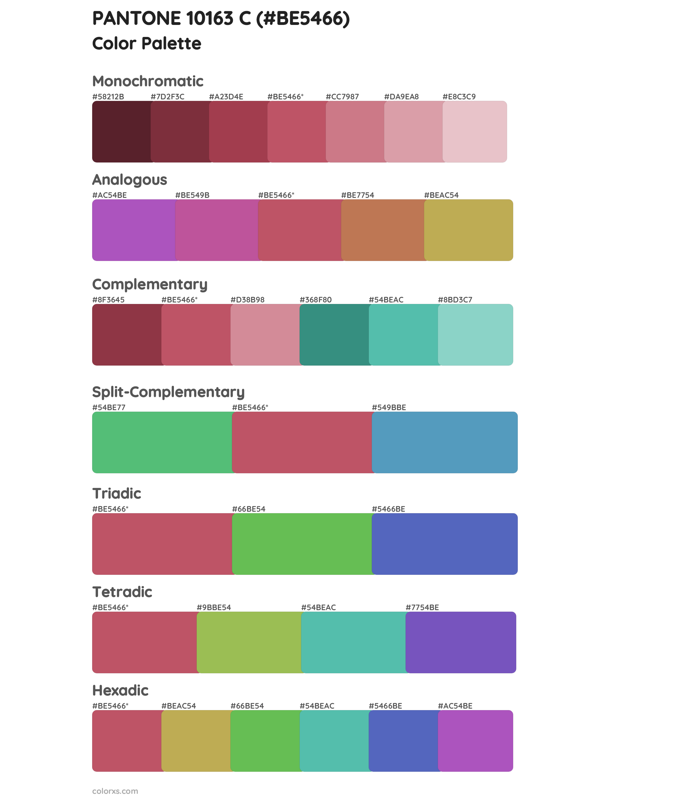 PANTONE 10163 C Color Scheme Palettes