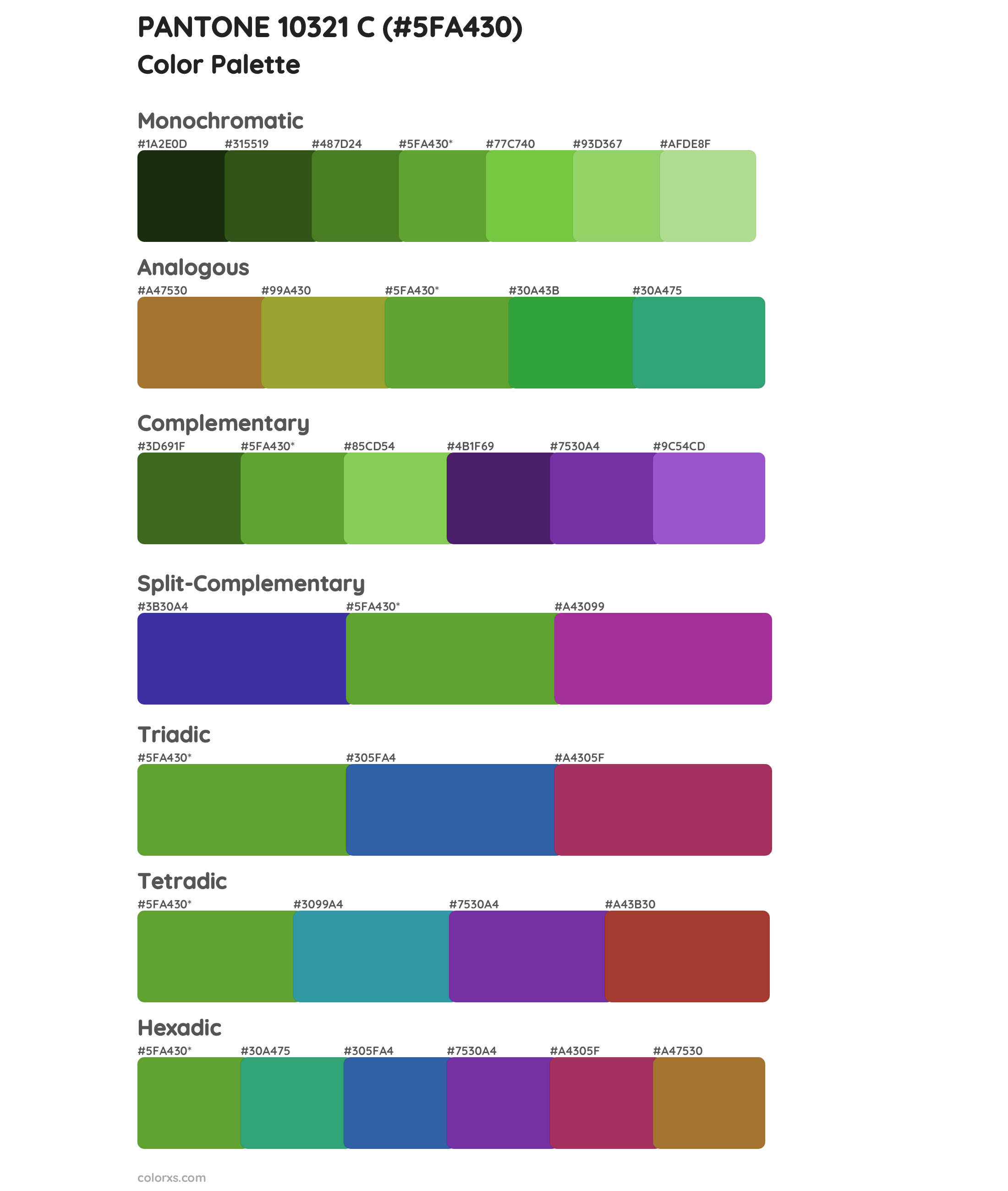 PANTONE 10321 C Color Scheme Palettes