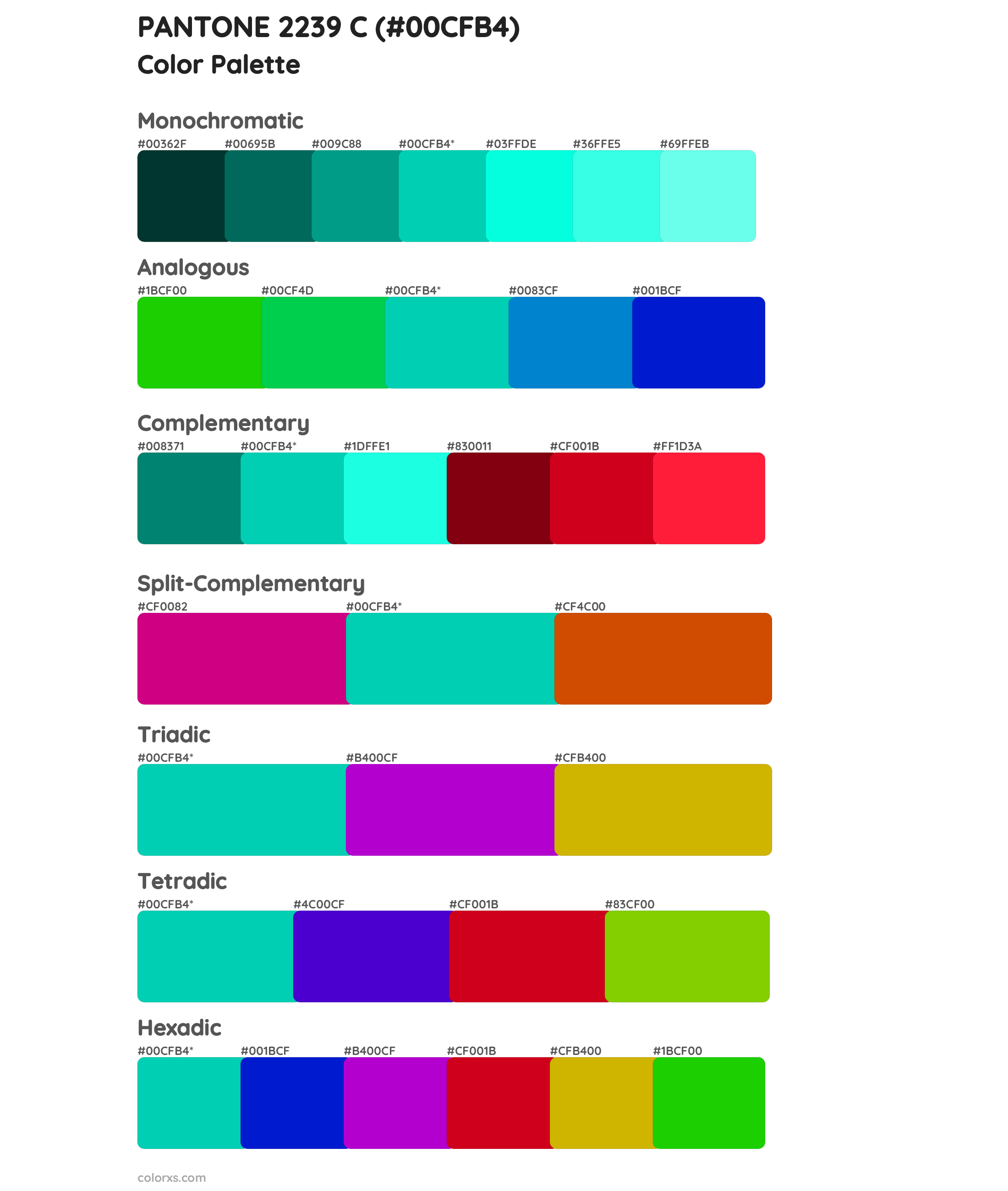 PANTONE 2239 C Color Scheme Palettes