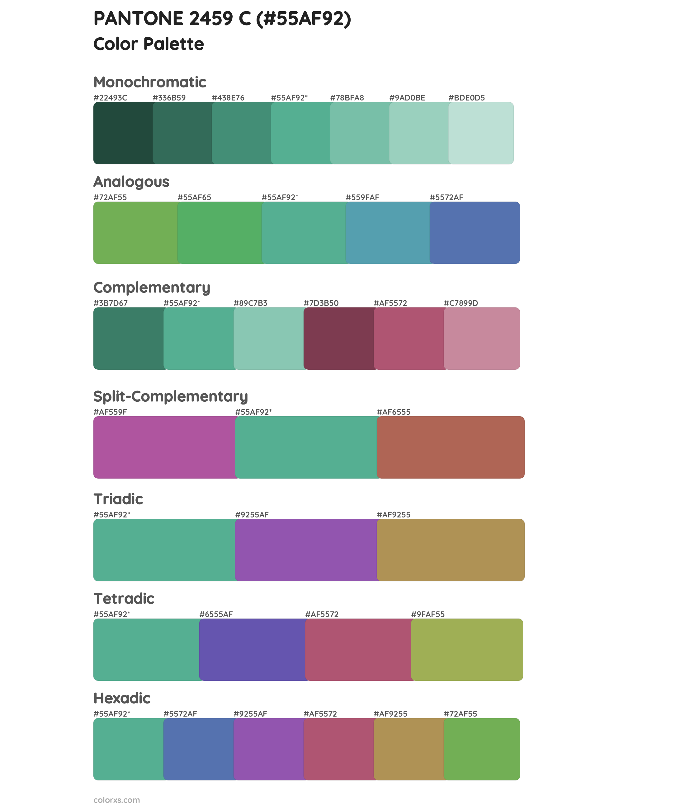 PANTONE 2459 C Color Scheme Palettes