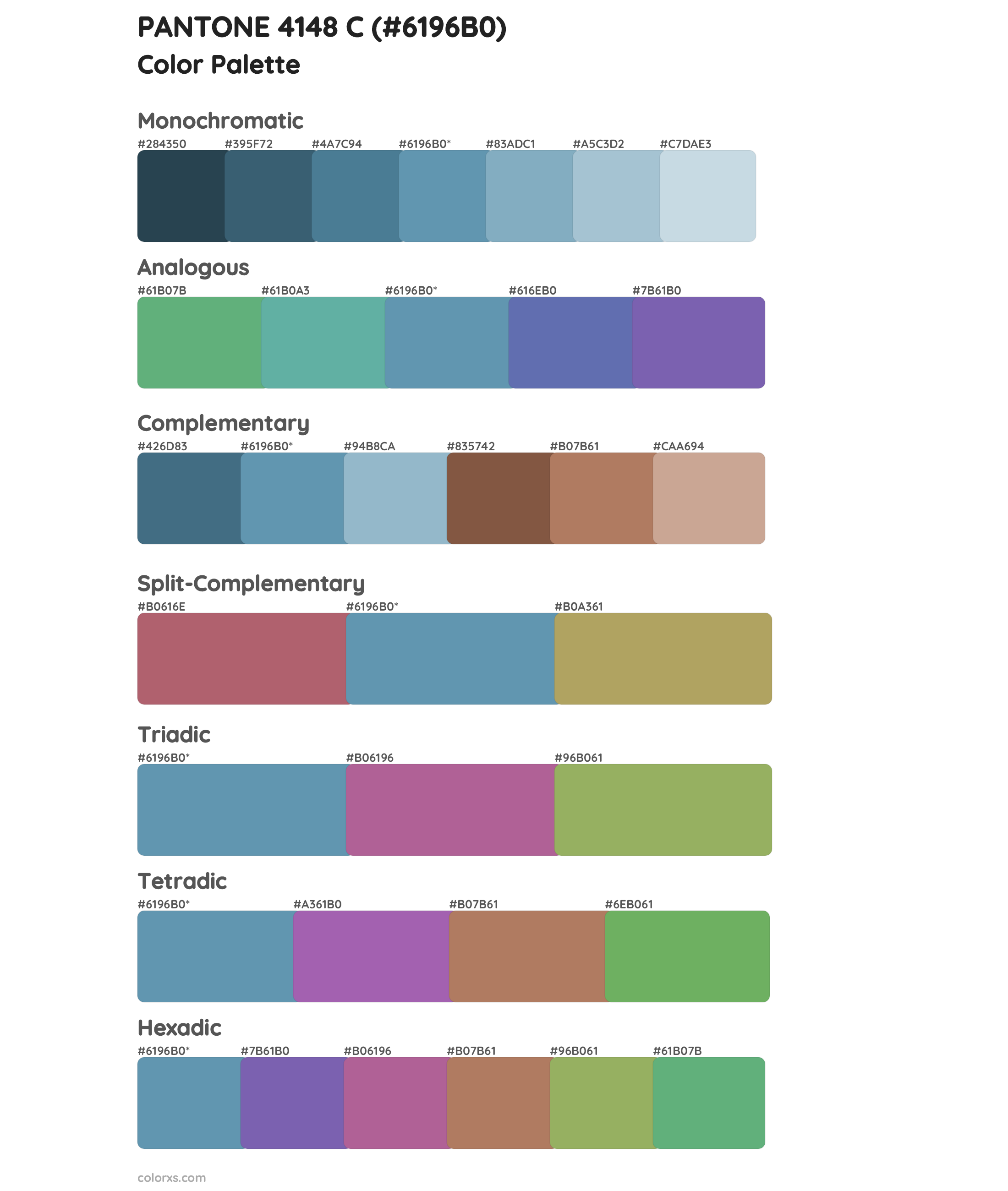 PANTONE 4148 C Color Scheme Palettes