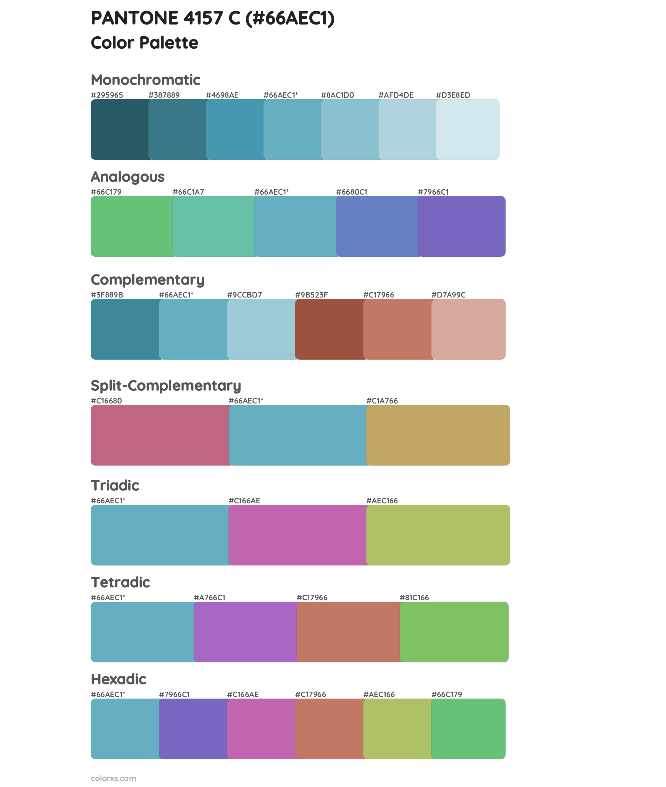 PANTONE 4157 C Color Scheme Palettes