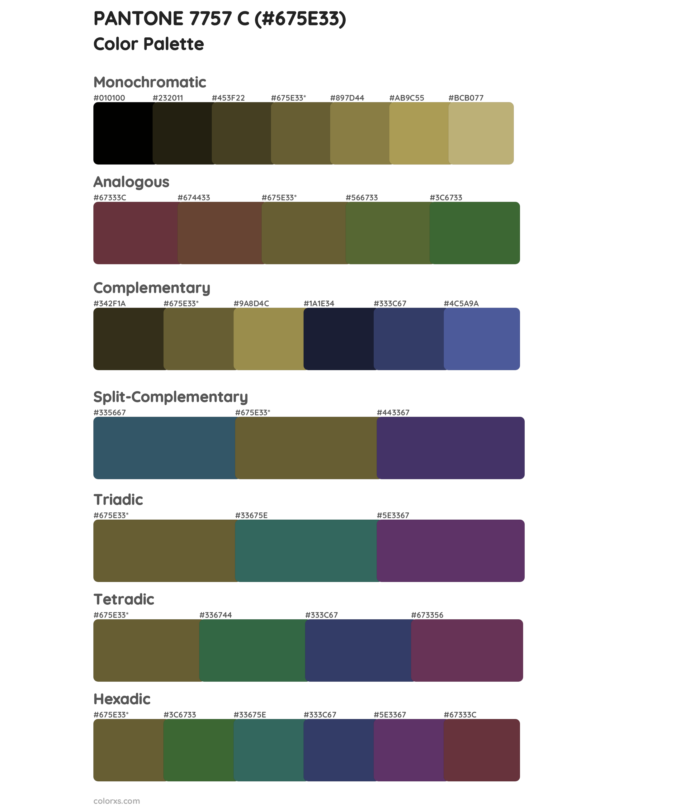 PANTONE 7757 C Color Scheme Palettes