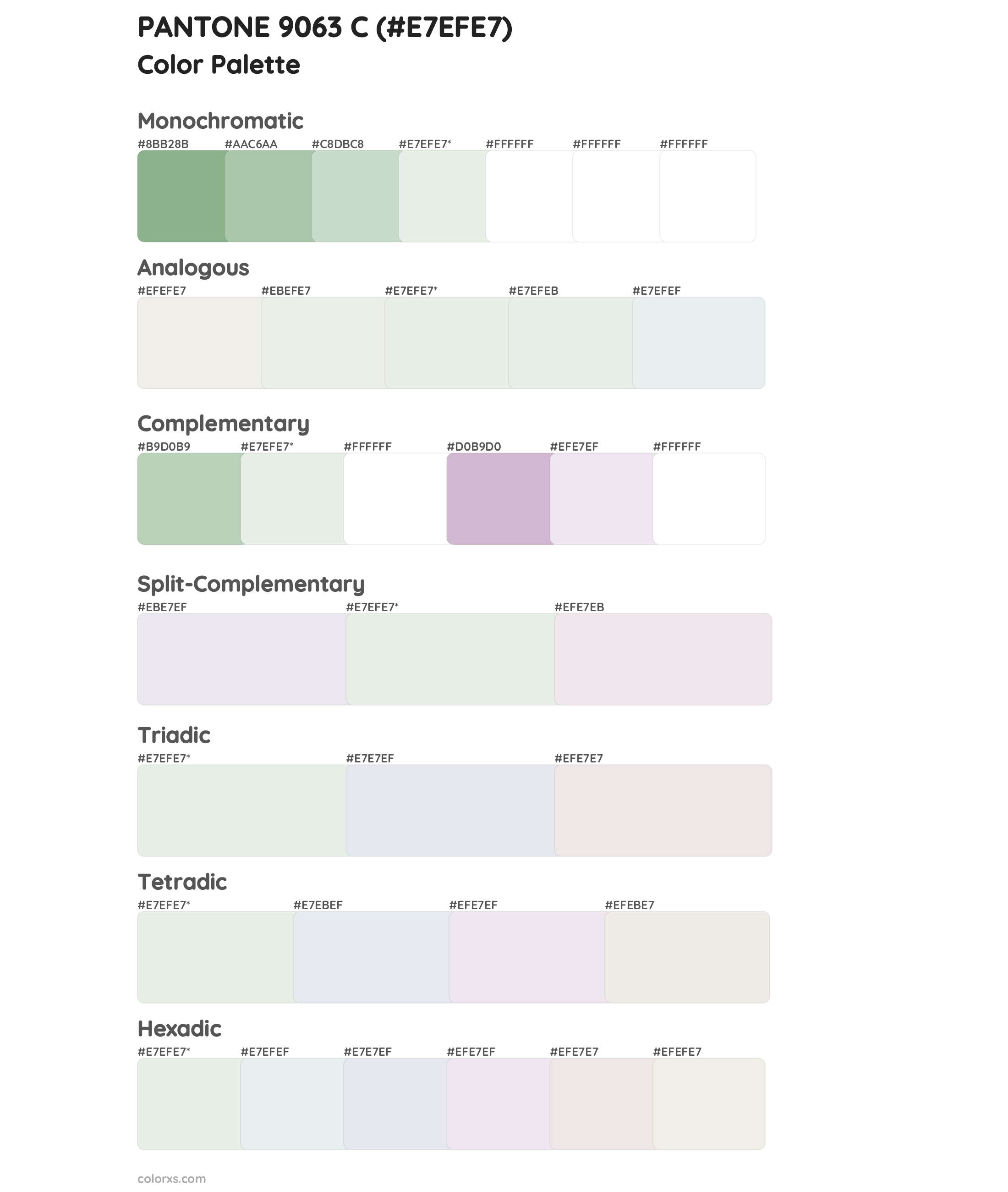 PANTONE 9063 C Color Scheme Palettes