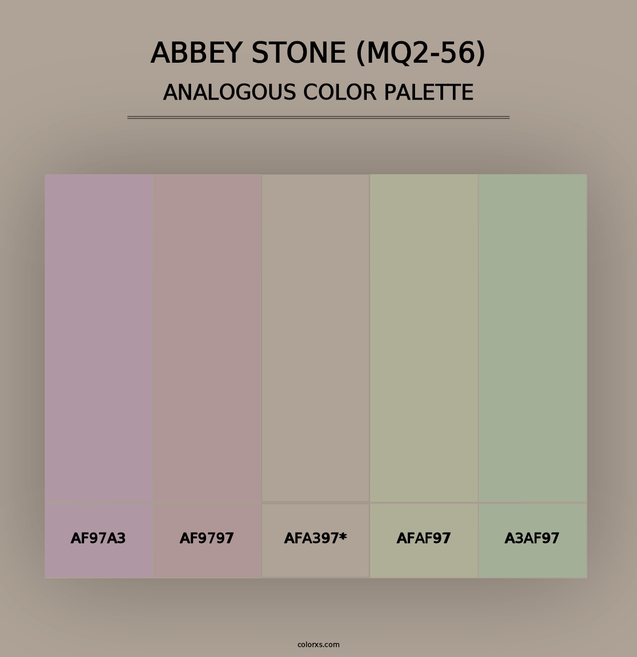 Abbey Stone (MQ2-56) - Analogous Color Palette