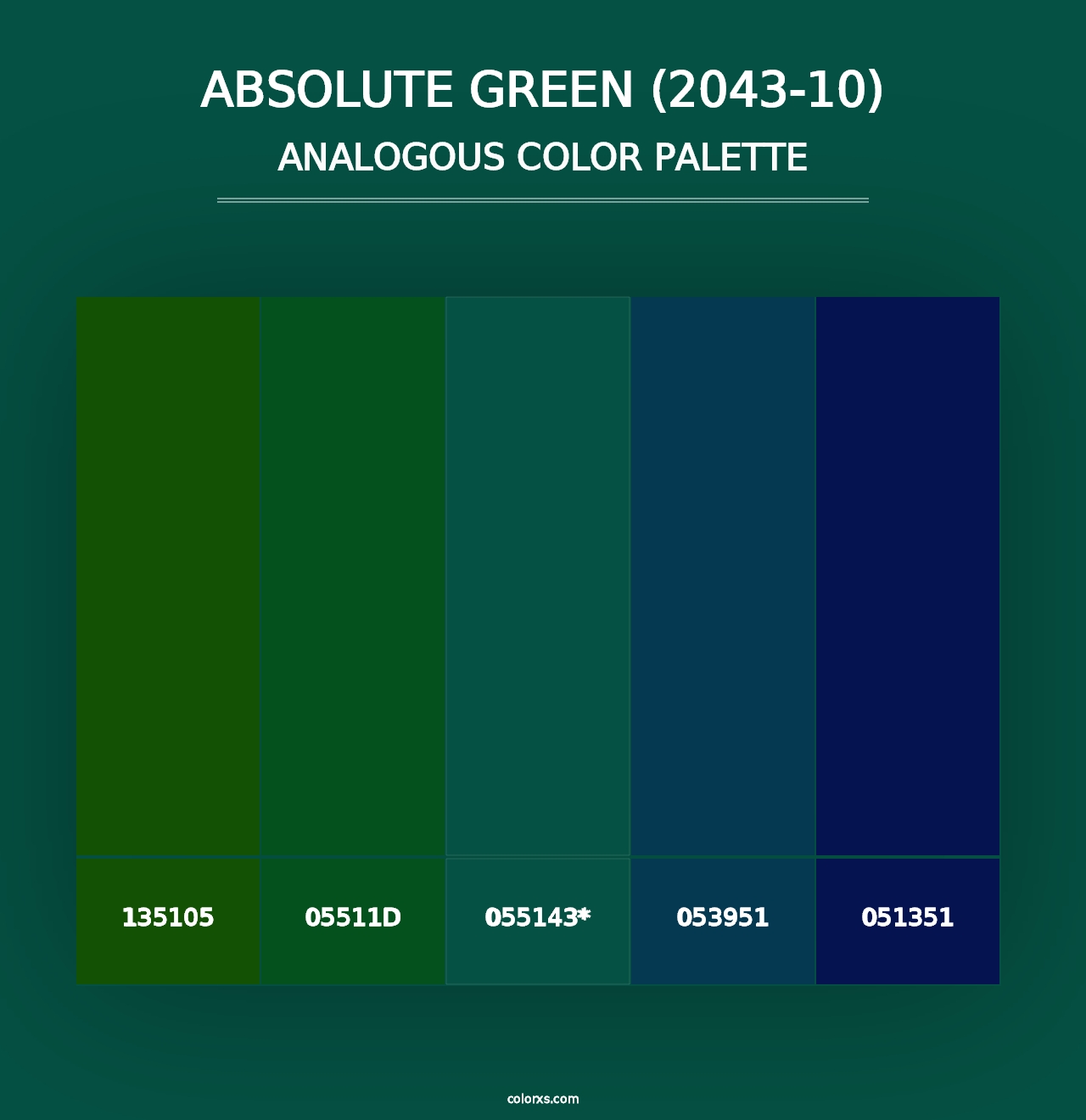 Absolute Green (2043-10) - Analogous Color Palette