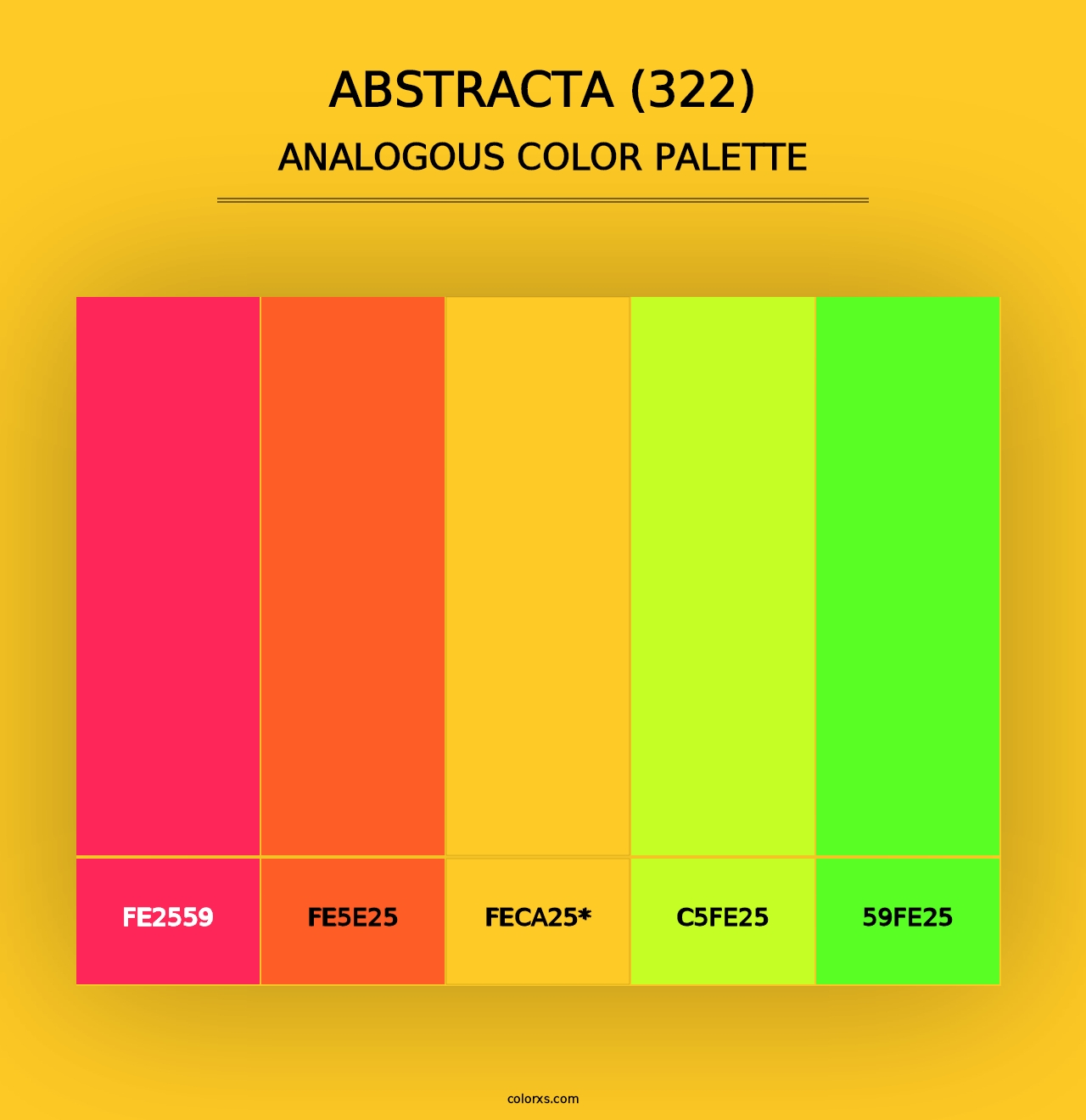 Abstracta (322) - Analogous Color Palette