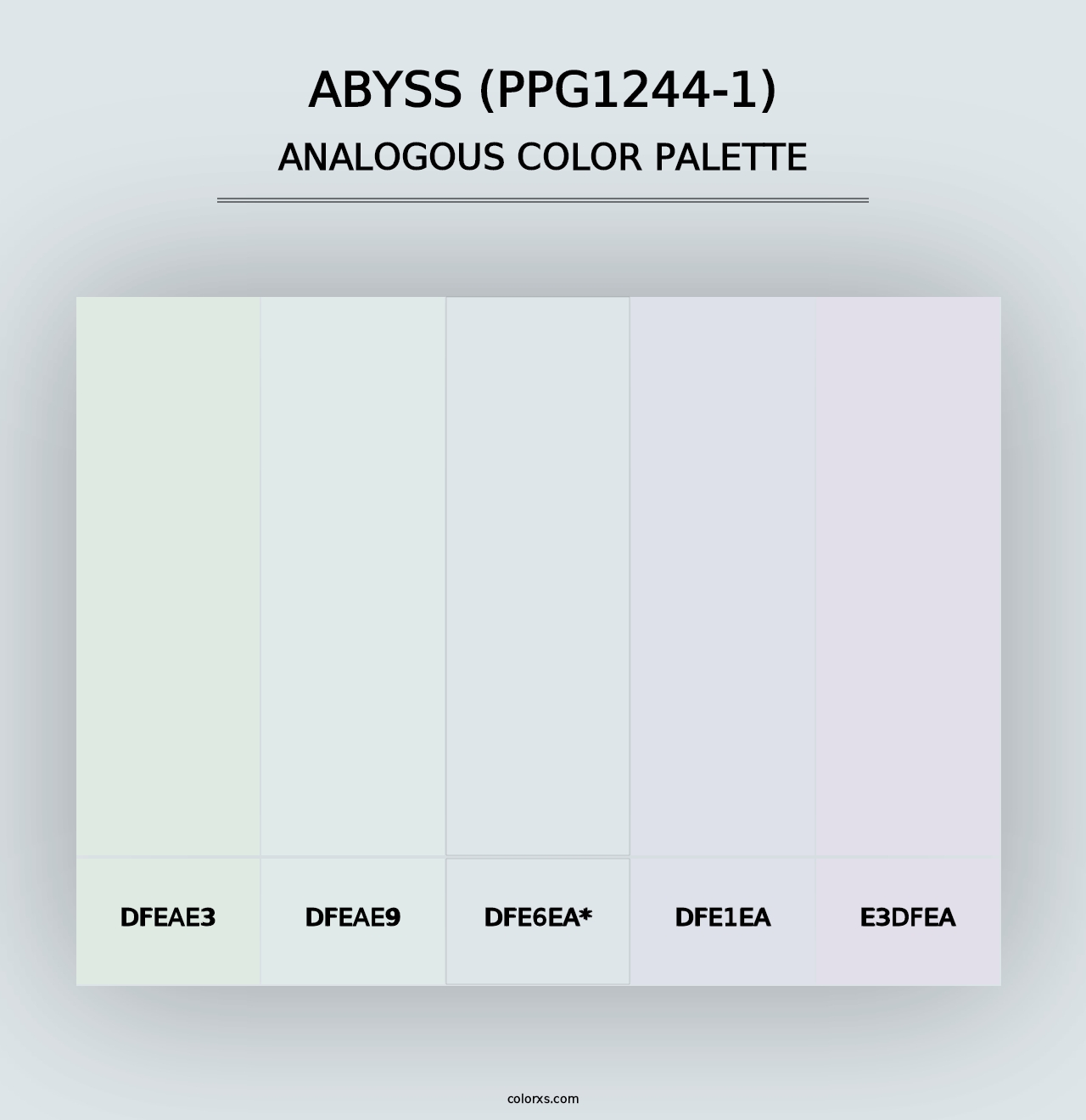 Abyss (PPG1244-1) - Analogous Color Palette