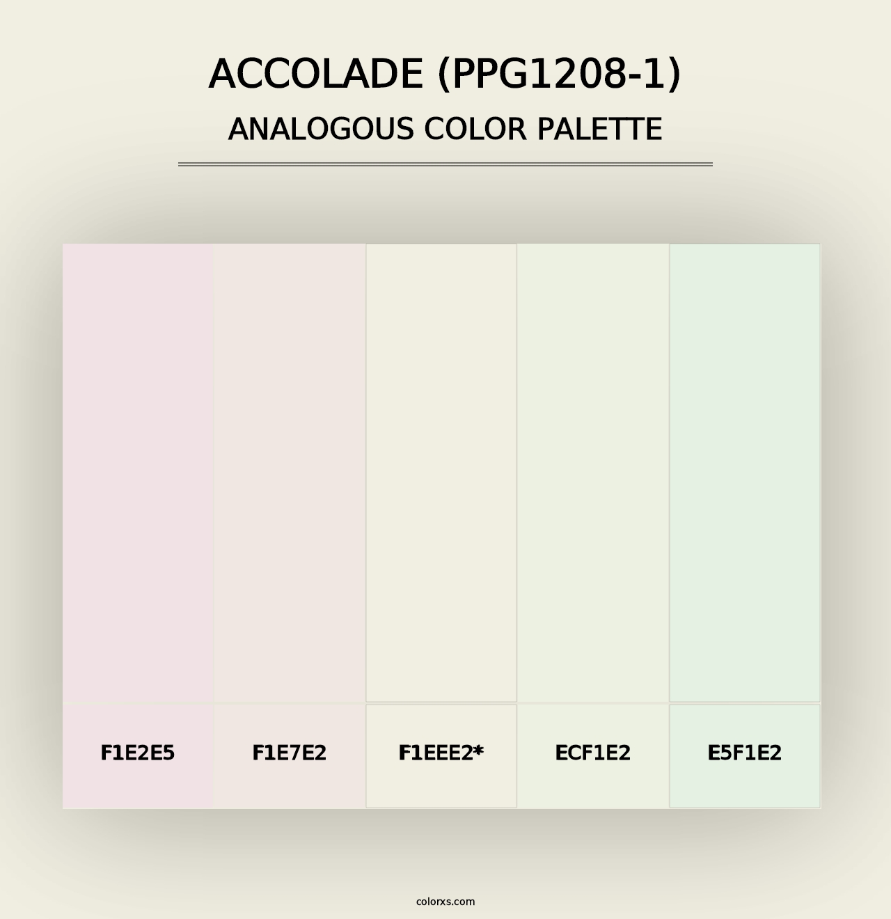 Accolade (PPG1208-1) - Analogous Color Palette