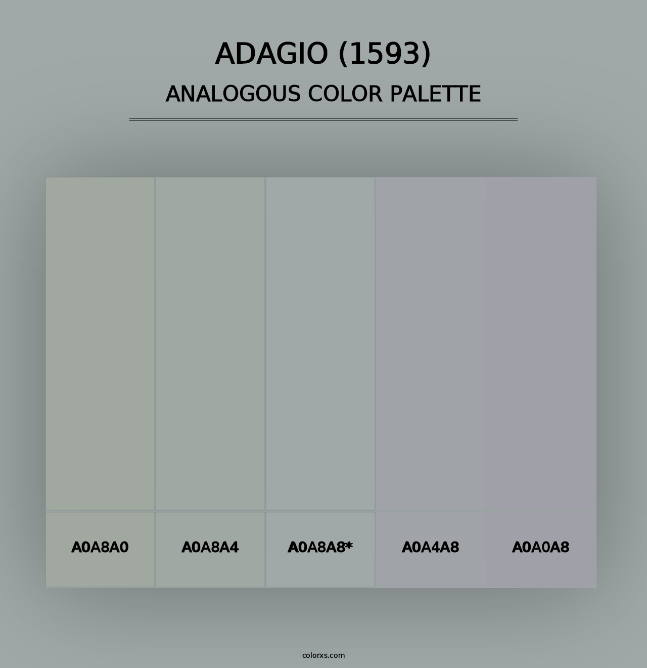 Adagio (1593) - Analogous Color Palette