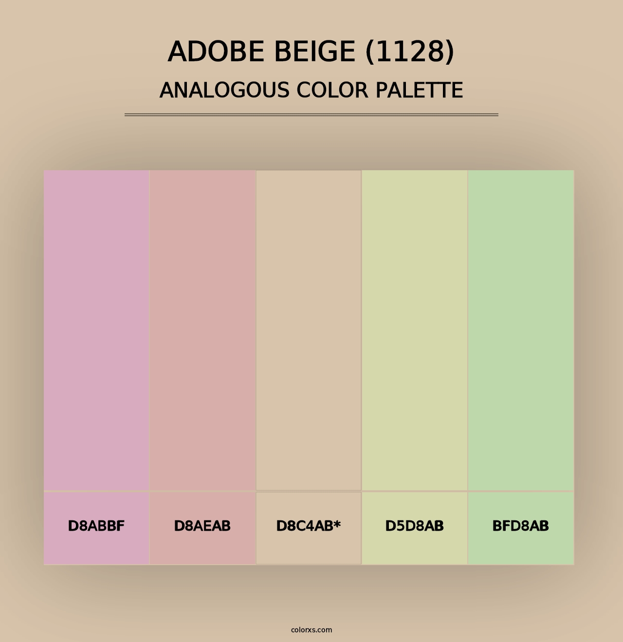 Adobe Beige (1128) - Analogous Color Palette