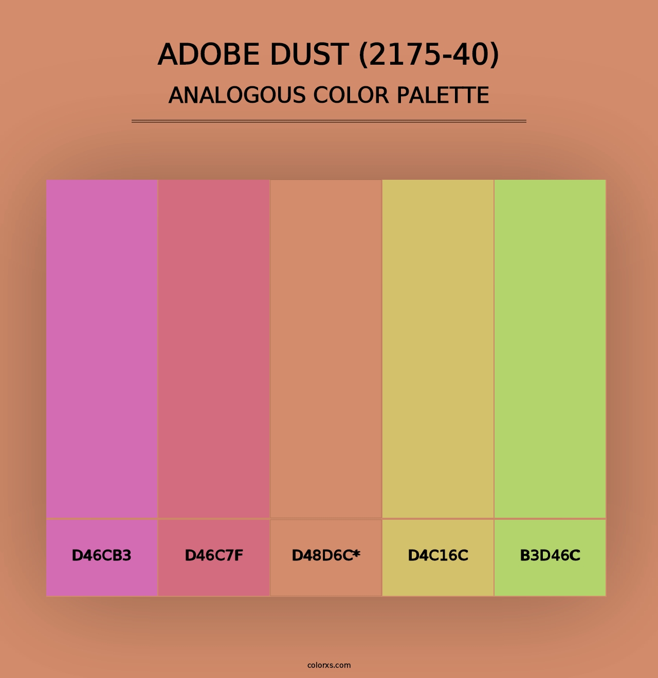 Adobe Dust (2175-40) - Analogous Color Palette