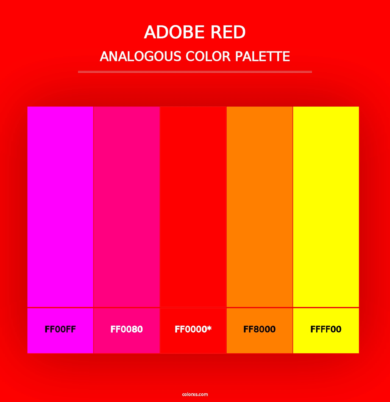 Adobe Red - Analogous Color Palette