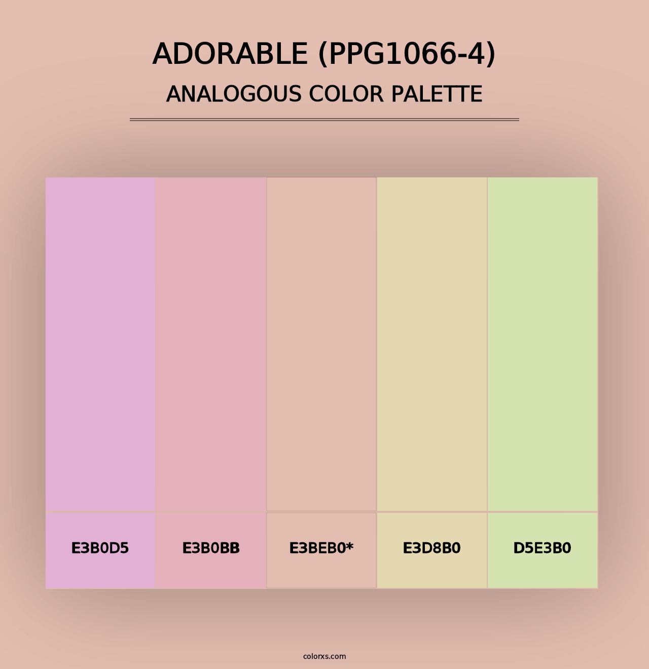 Adorable (PPG1066-4) - Analogous Color Palette