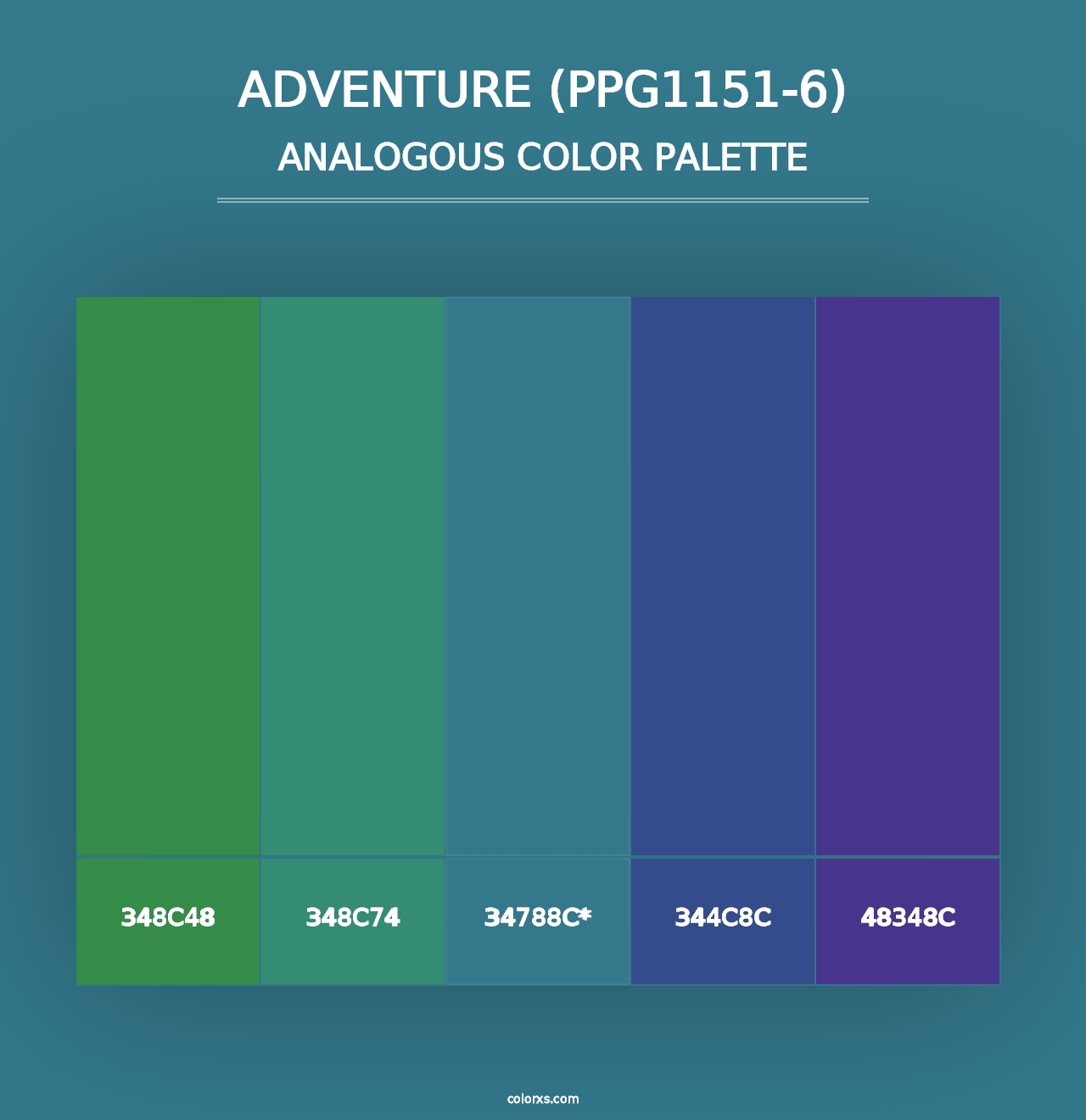 Adventure (PPG1151-6) - Analogous Color Palette