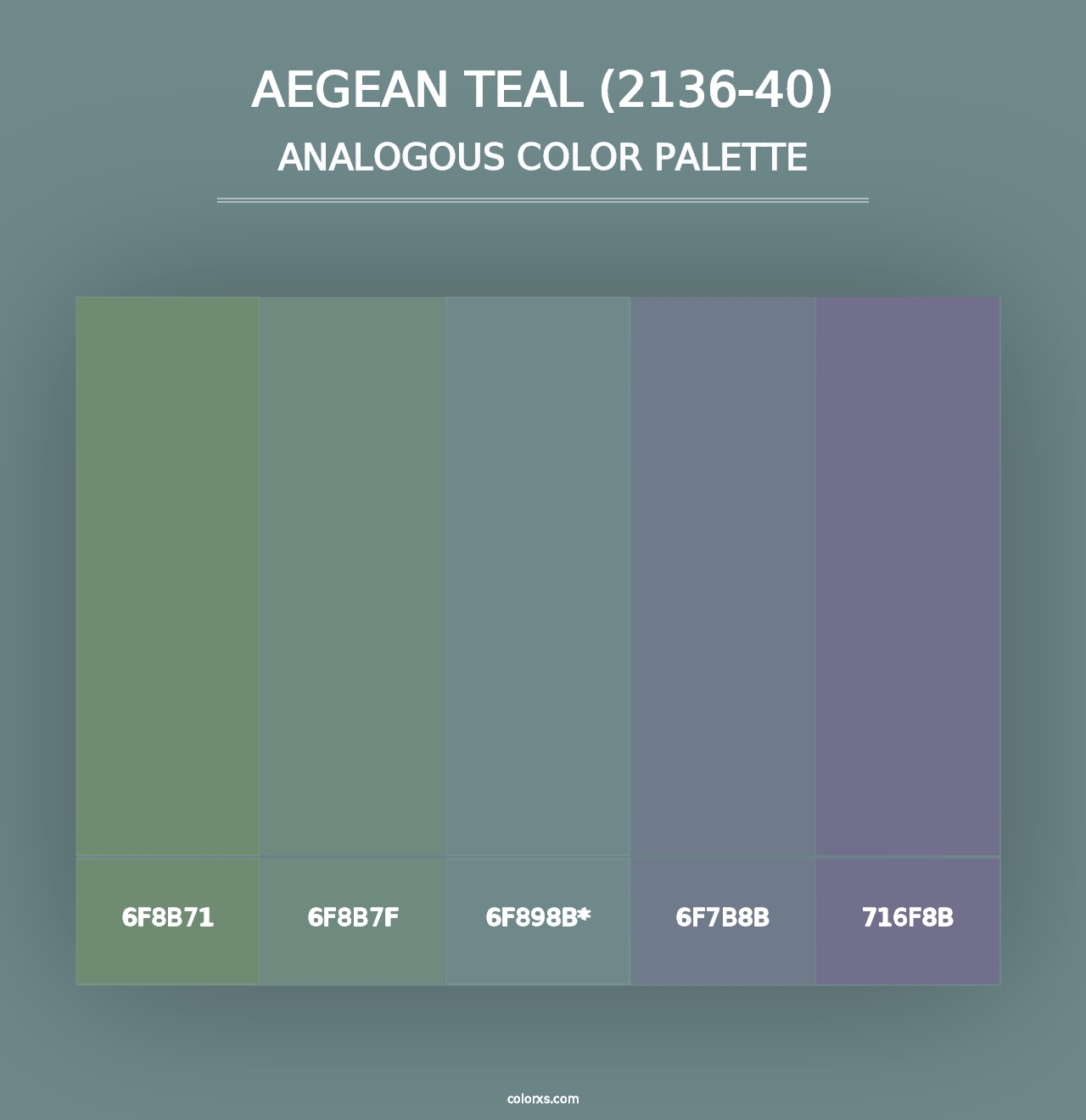 Aegean Teal (2136-40) - Analogous Color Palette