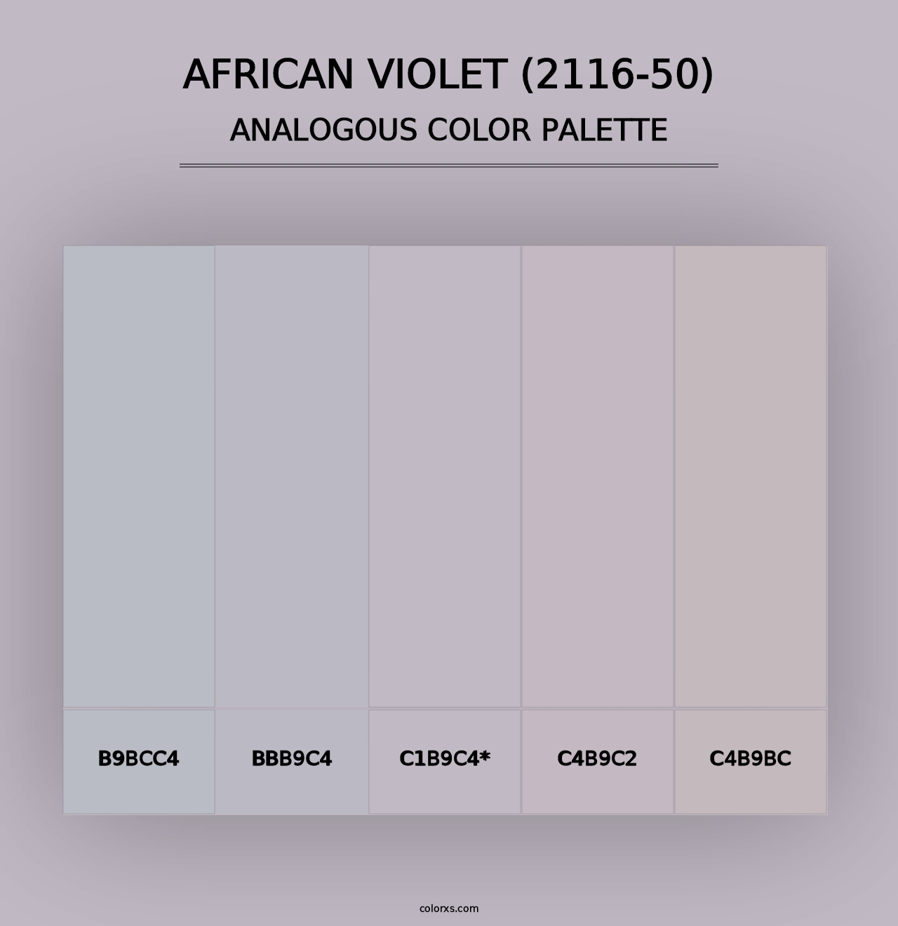 African Violet (2116-50) - Analogous Color Palette