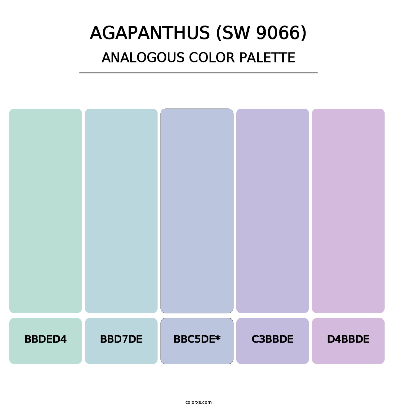 Agapanthus (SW 9066) - Analogous Color Palette