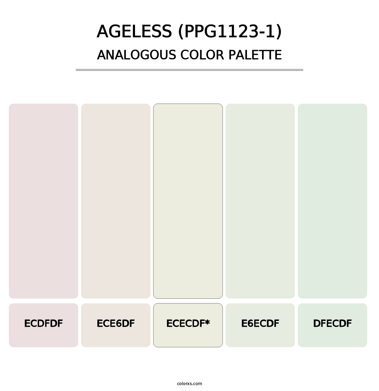 Ageless (PPG1123-1) - Analogous Color Palette