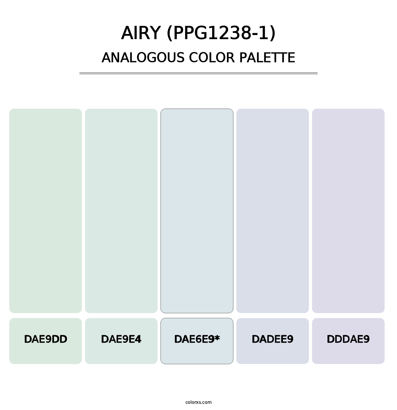 Airy (PPG1238-1) - Analogous Color Palette