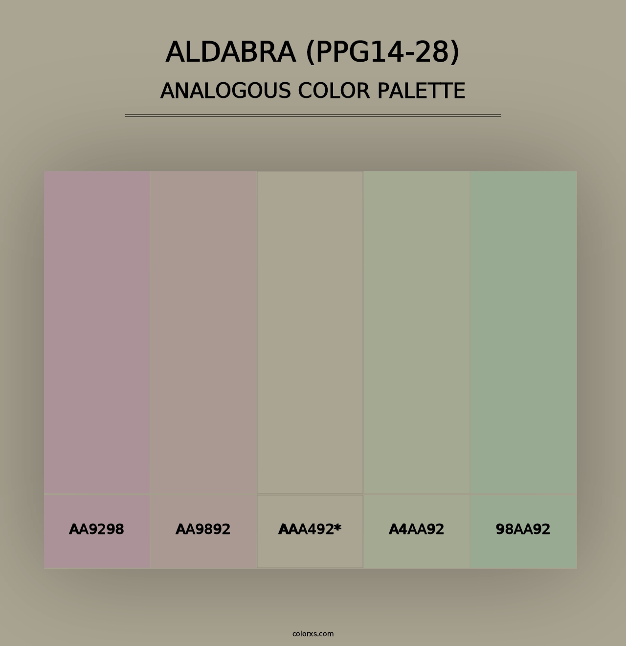 Aldabra (PPG14-28) - Analogous Color Palette