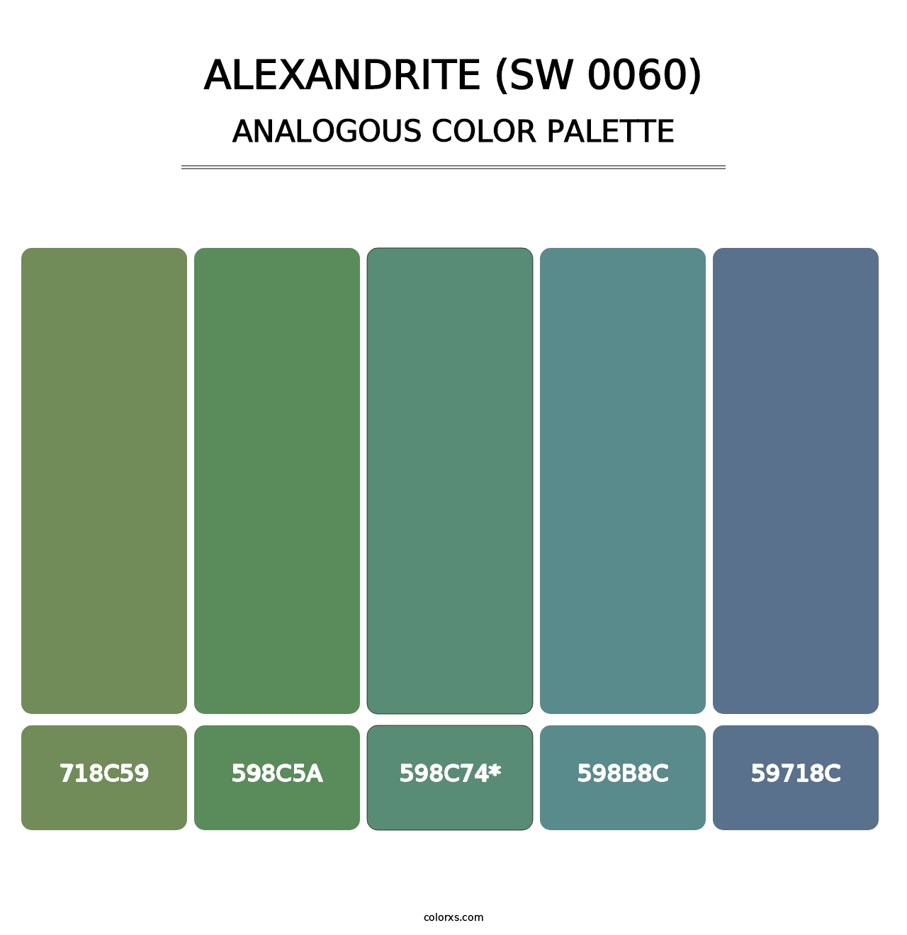 Alexandrite (SW 0060) - Analogous Color Palette