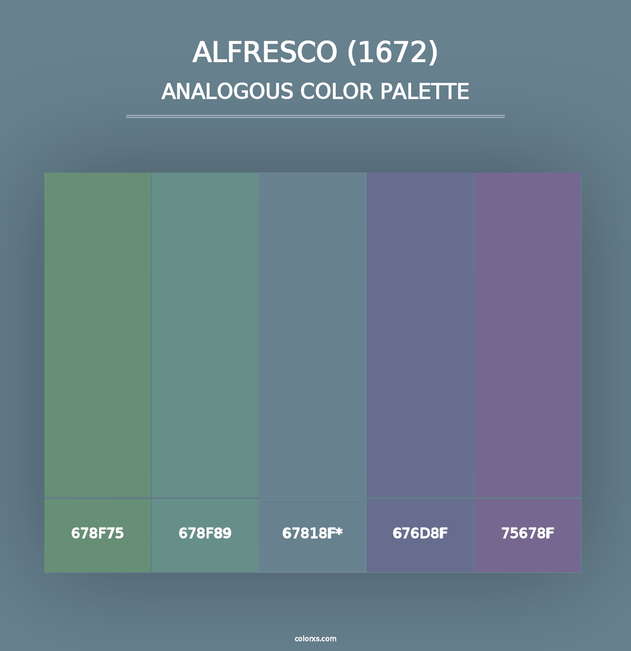 Alfresco (1672) - Analogous Color Palette