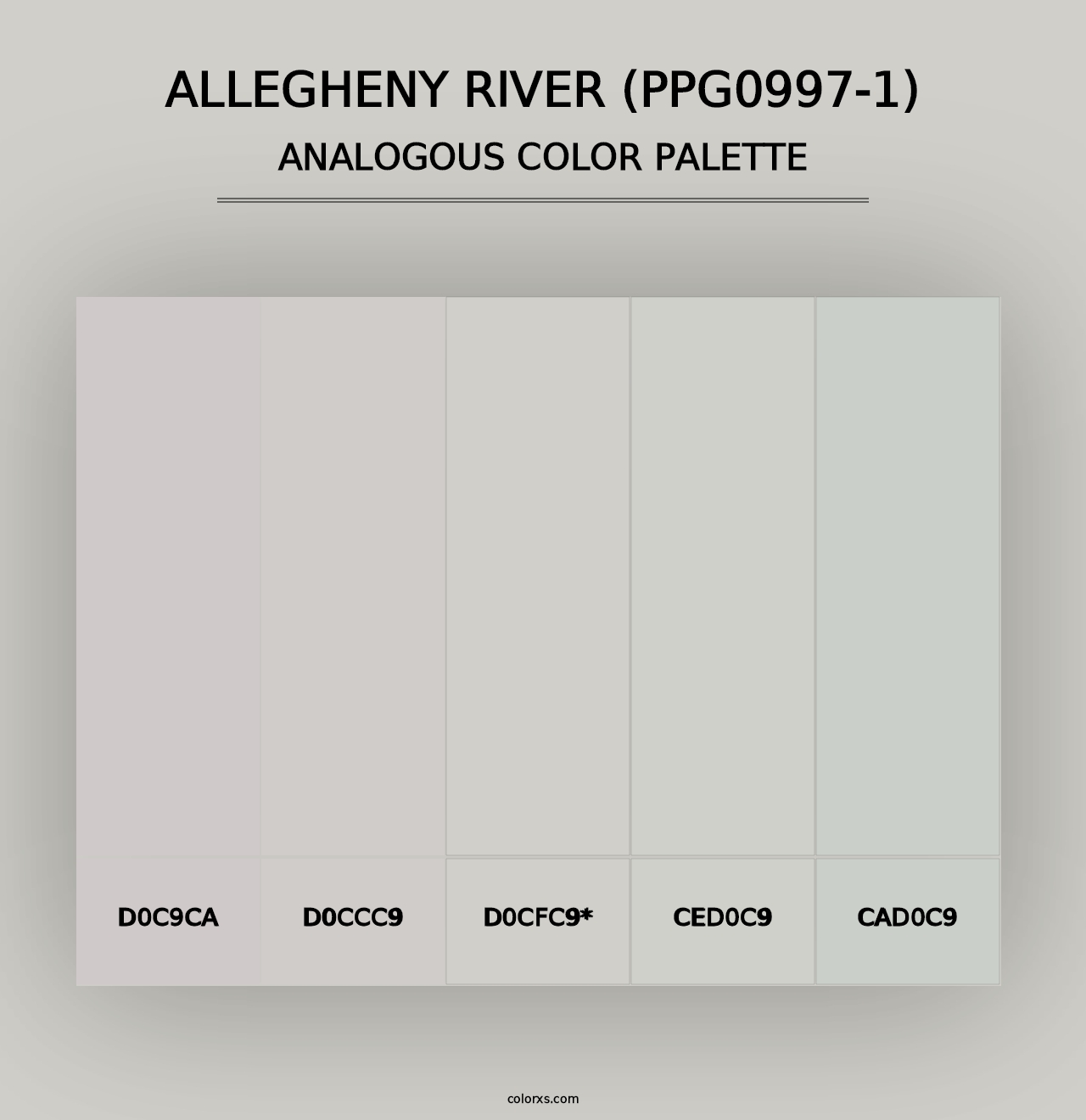 Allegheny River (PPG0997-1) - Analogous Color Palette