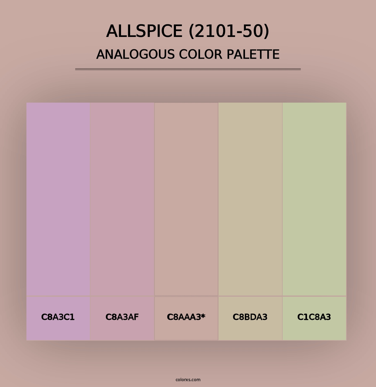 Allspice (2101-50) - Analogous Color Palette