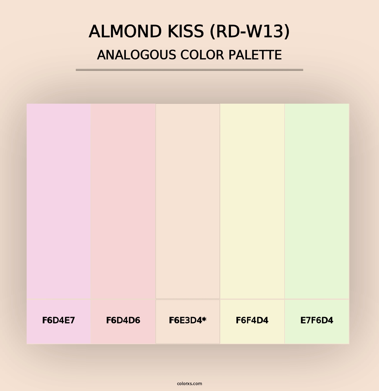 Almond Kiss (RD-W13) - Analogous Color Palette