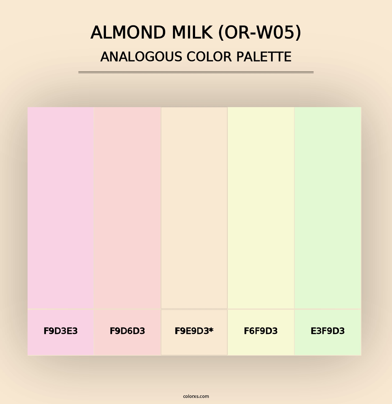 Almond Milk (OR-W05) - Analogous Color Palette