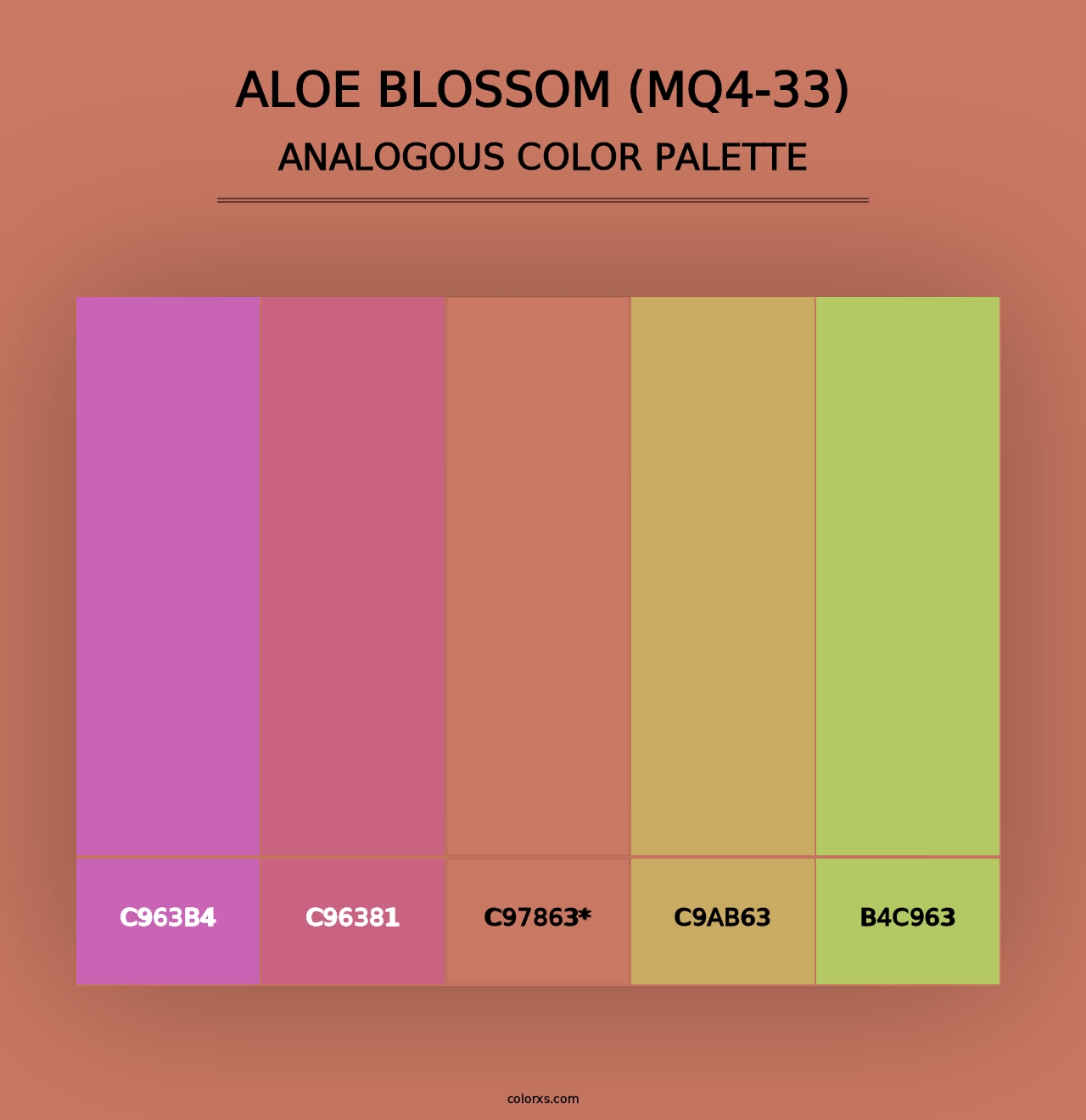 Aloe Blossom (MQ4-33) - Analogous Color Palette