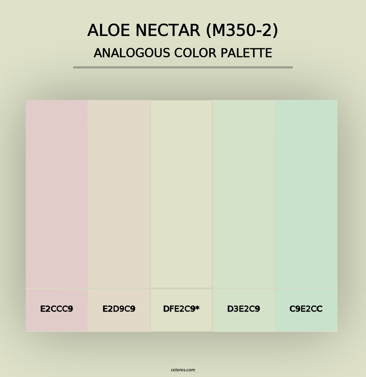 Aloe Nectar (M350-2) - Analogous Color Palette