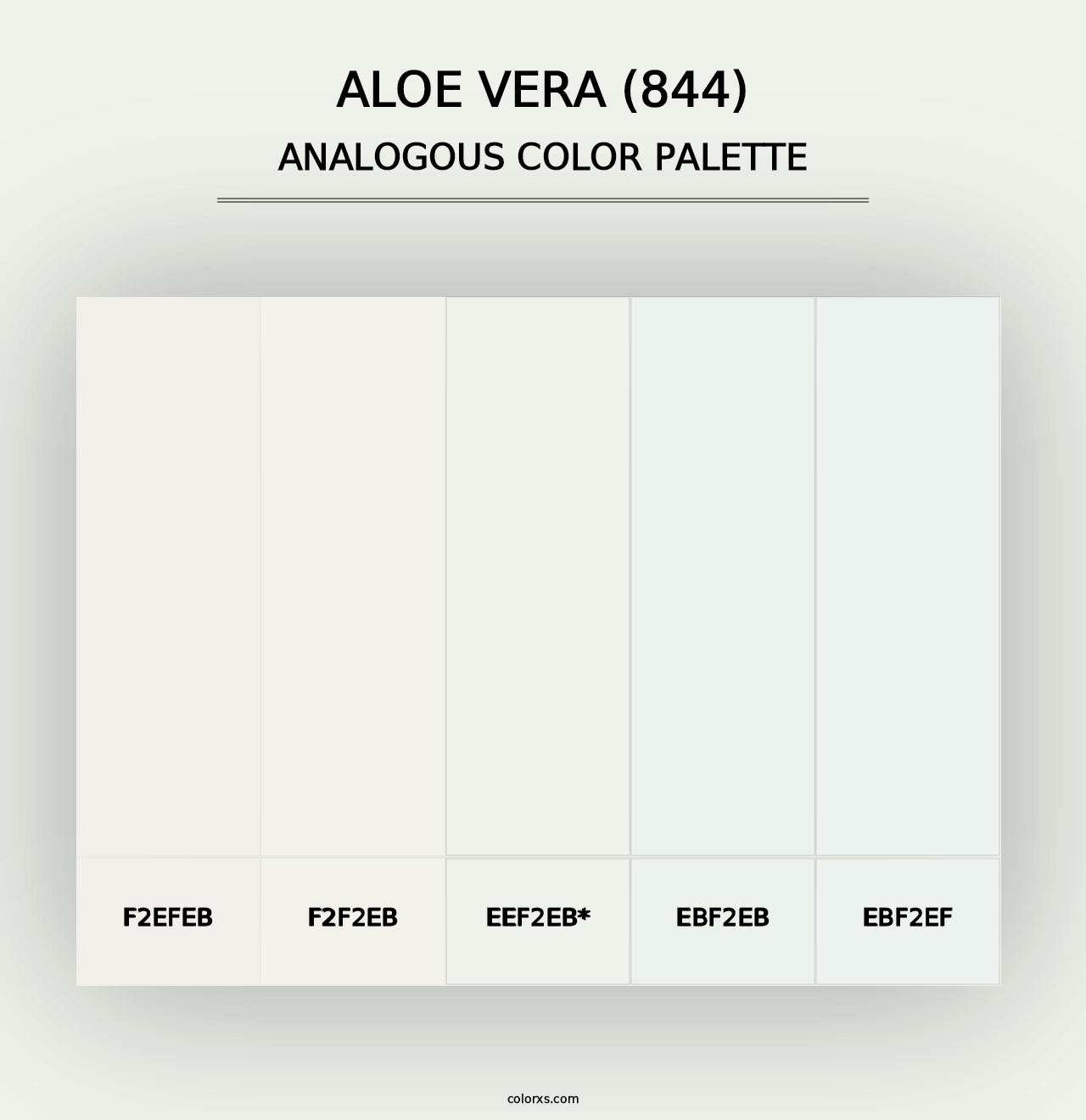 Aloe Vera (844) - Analogous Color Palette