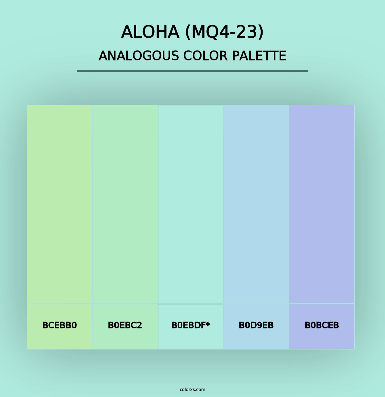 Aloha (MQ4-23) - Analogous Color Palette