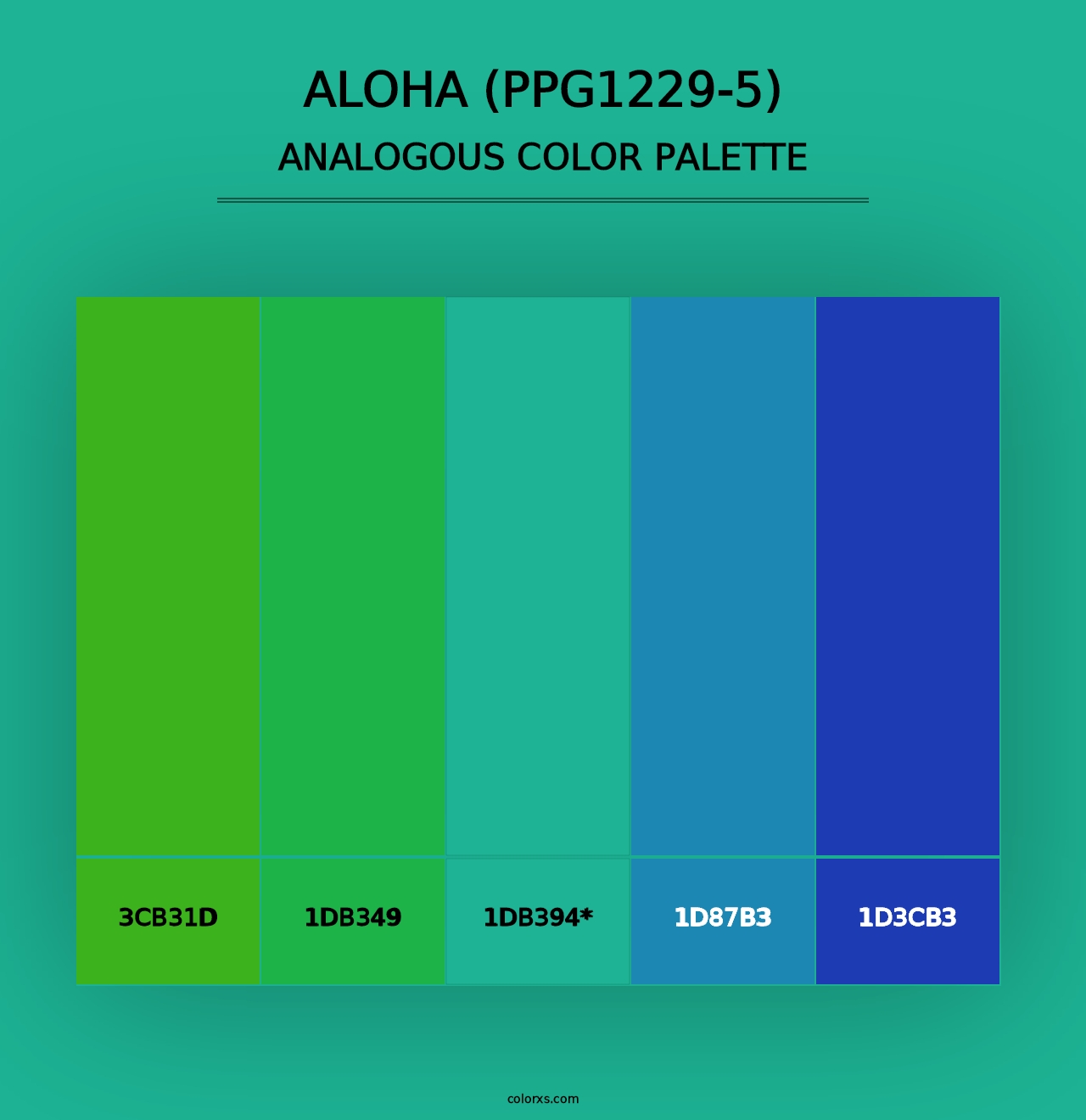 Aloha (PPG1229-5) - Analogous Color Palette