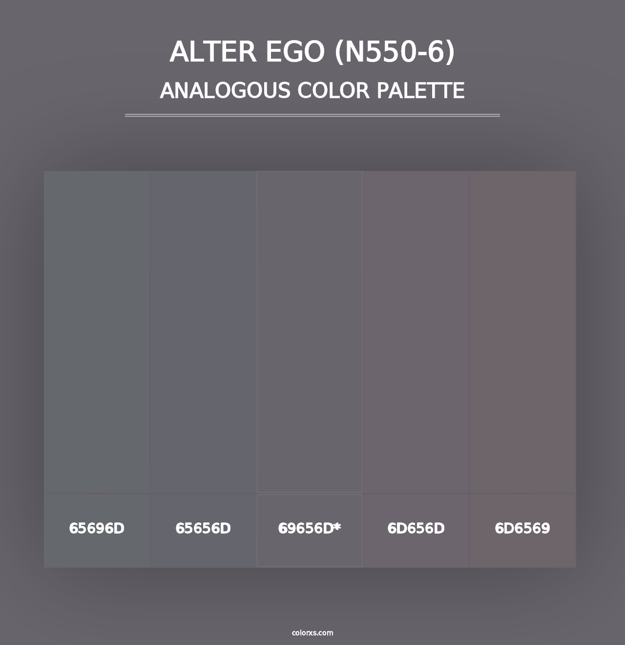 Alter Ego (N550-6) - Analogous Color Palette