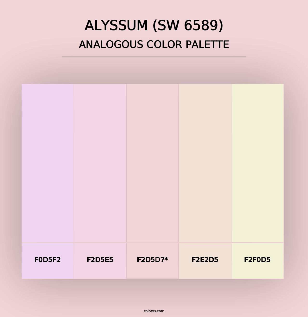 Alyssum (SW 6589) - Analogous Color Palette