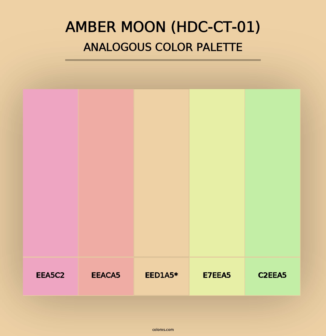 Amber Moon (HDC-CT-01) - Analogous Color Palette