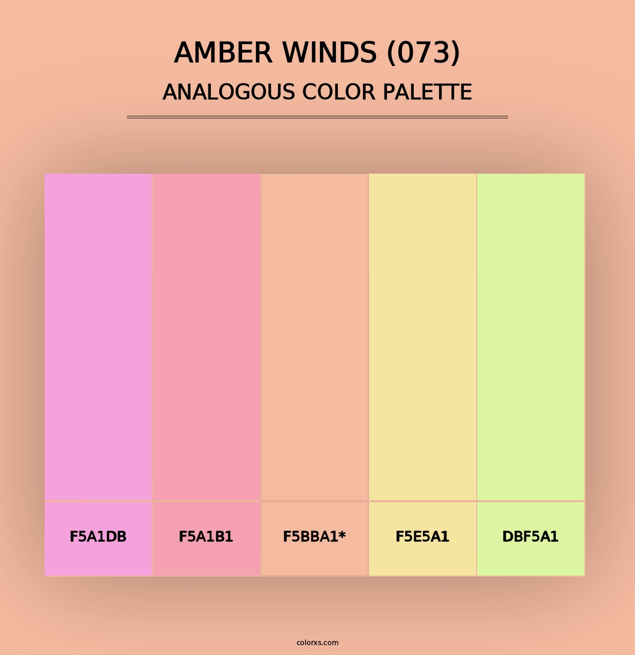 Amber Winds (073) - Analogous Color Palette