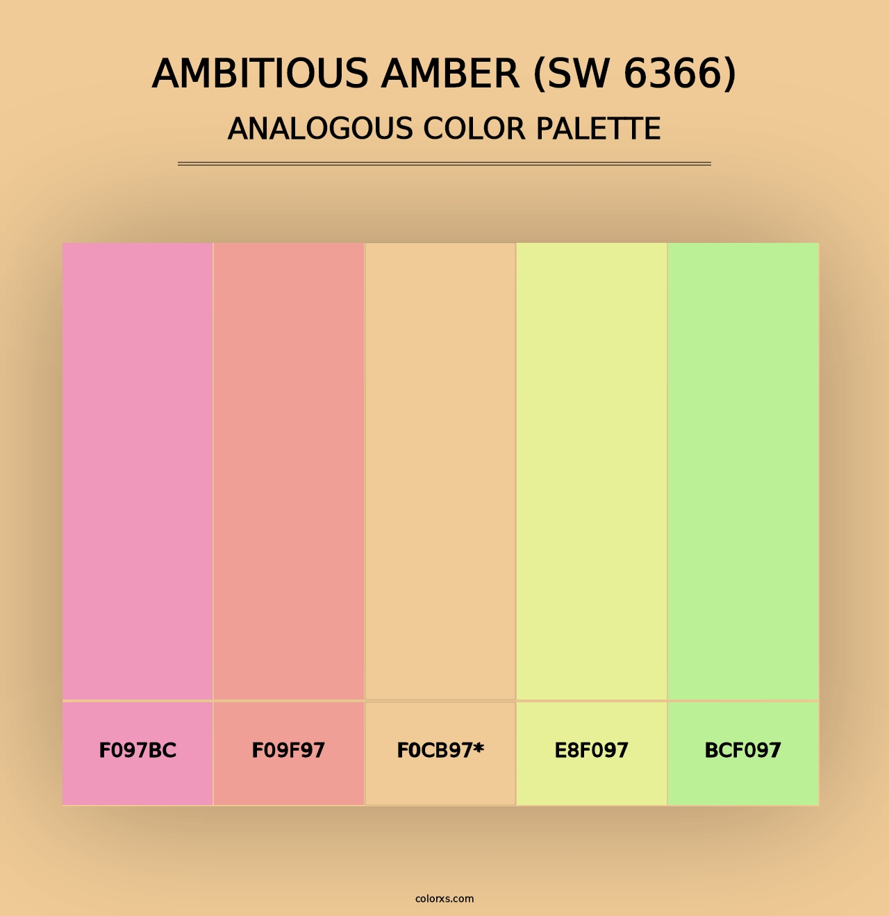 Ambitious Amber (SW 6366) - Analogous Color Palette