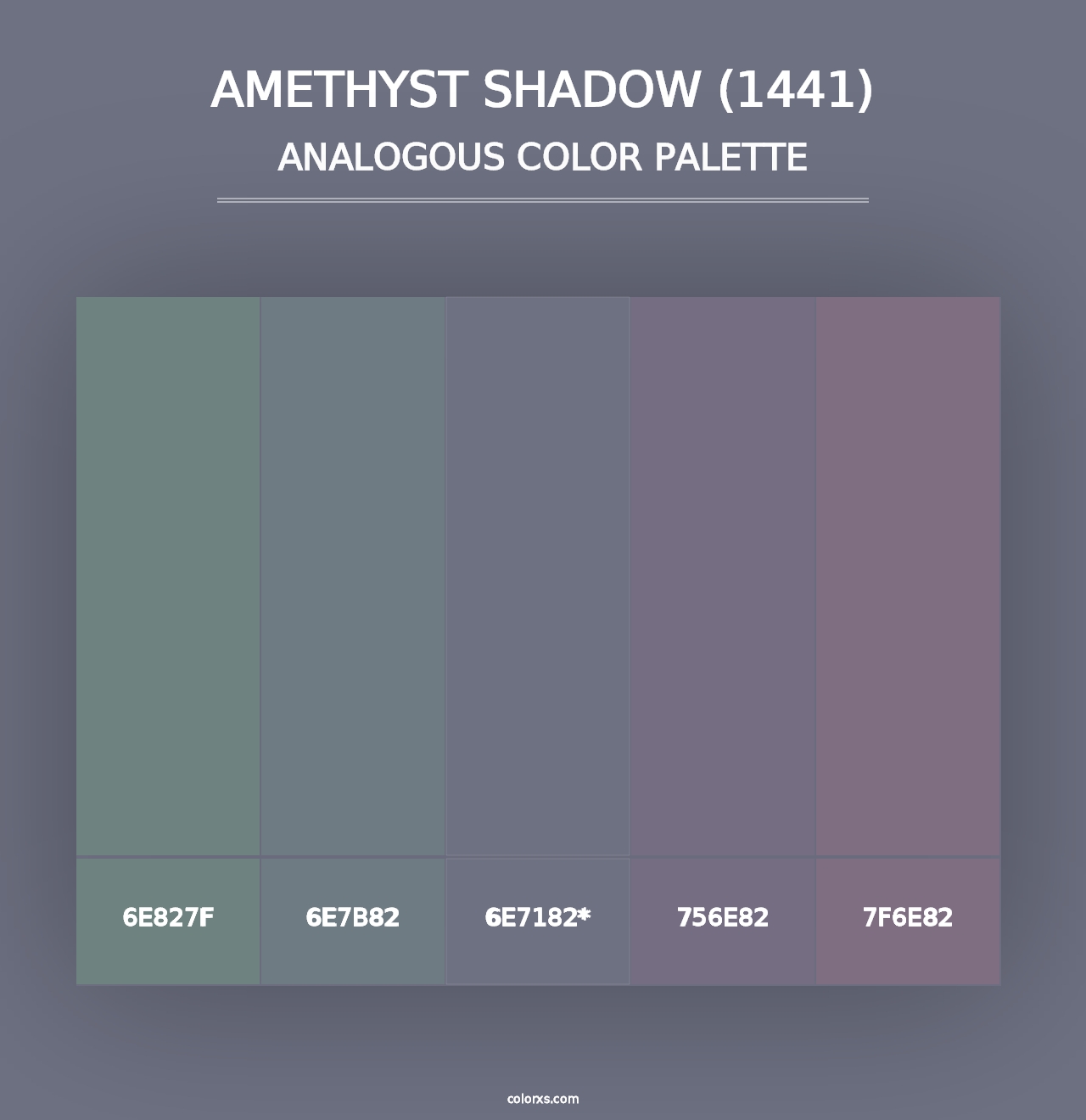 Amethyst Shadow (1441) - Analogous Color Palette