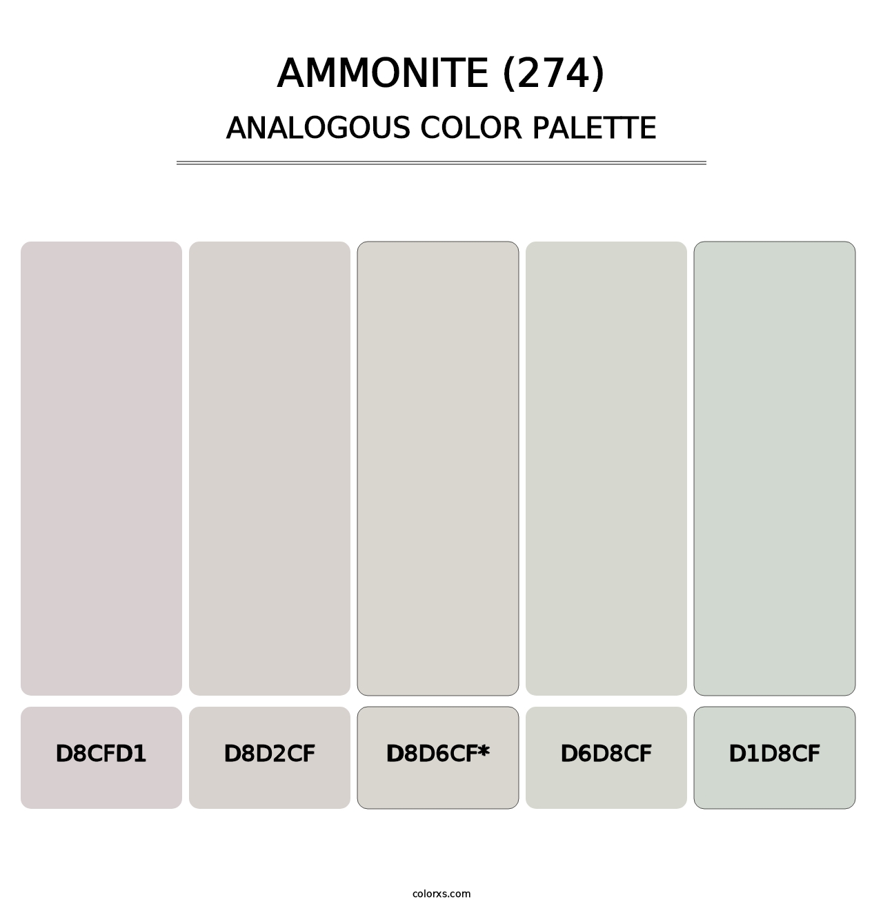 Ammonite (274) - Analogous Color Palette